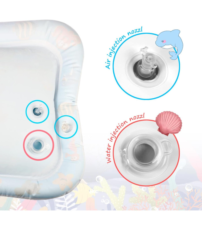 Foto 8 | Alfombra de Agua Inflable con Imágenes Submarinas para Bebés