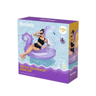 Foto 3 | Salvavidas Montable Caballito De Mar Inflable Grande