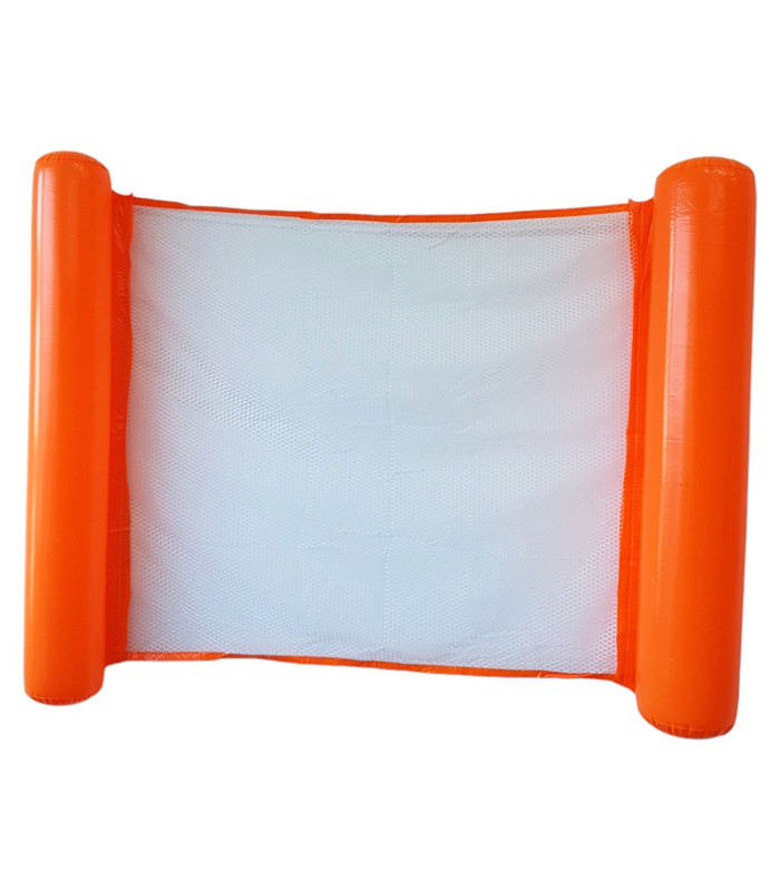 Foto 3 pulgar | Hamaca Inflable con Red para Piscina 102 cm Anaranjada