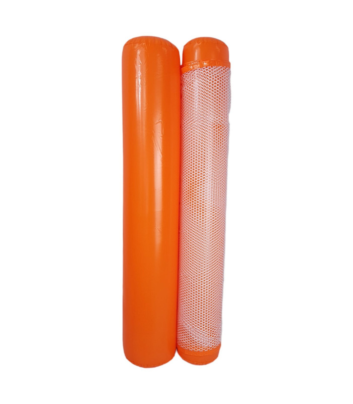 Foto 4 pulgar | Hamaca Inflable con Red para Piscina 102 cm Anaranjada