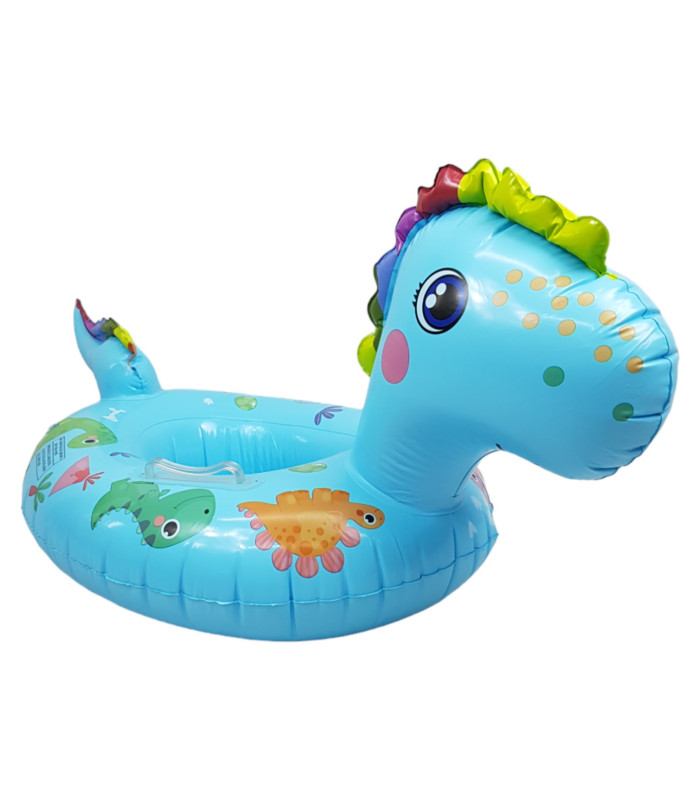 Asiento Inflable Dinosaurio Azul