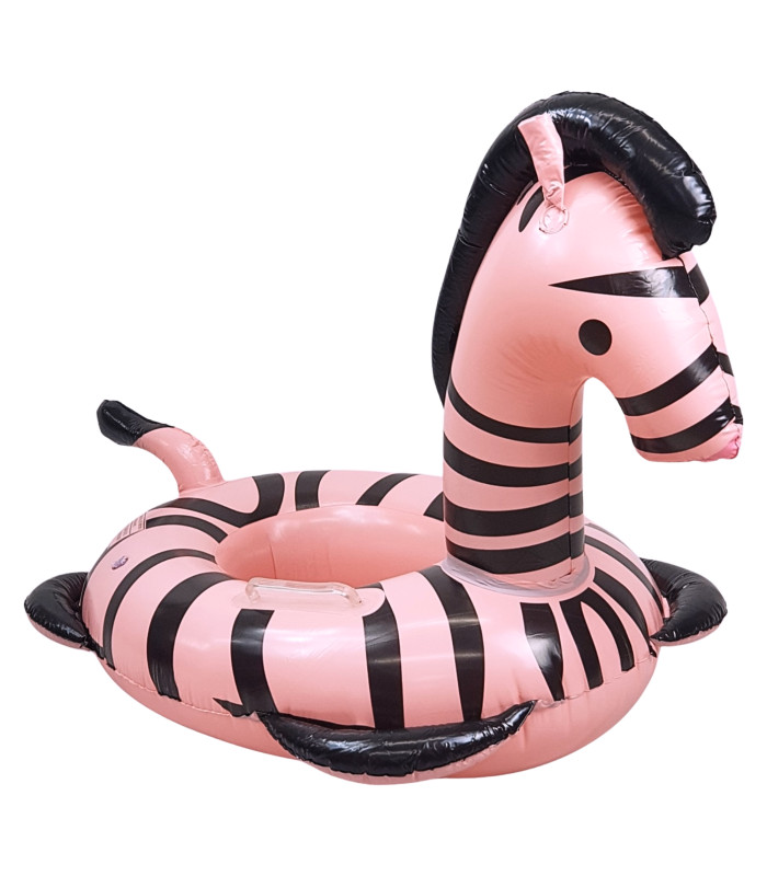 Asiento Inflable Cebra Rosa