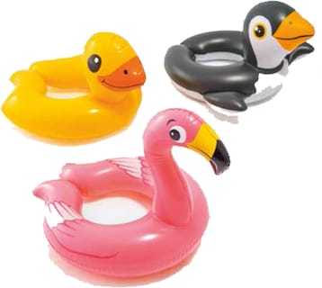 Foto 1 | Flotadores con Cabeza de Animal para Piscina Intex 3 Piezas - Venta Internacional
