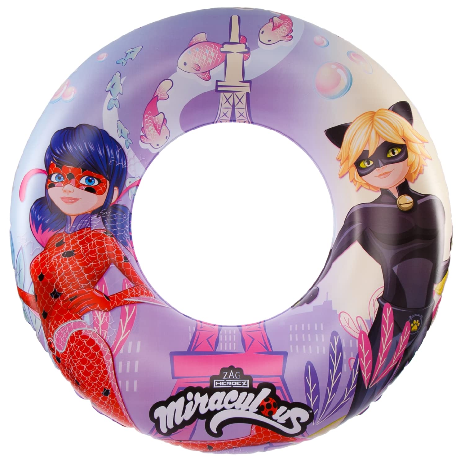 Piscina Flotante Mighty Mojo Miraculous Ladybug Cat Noir Para Niños - Venta Internacional. $775