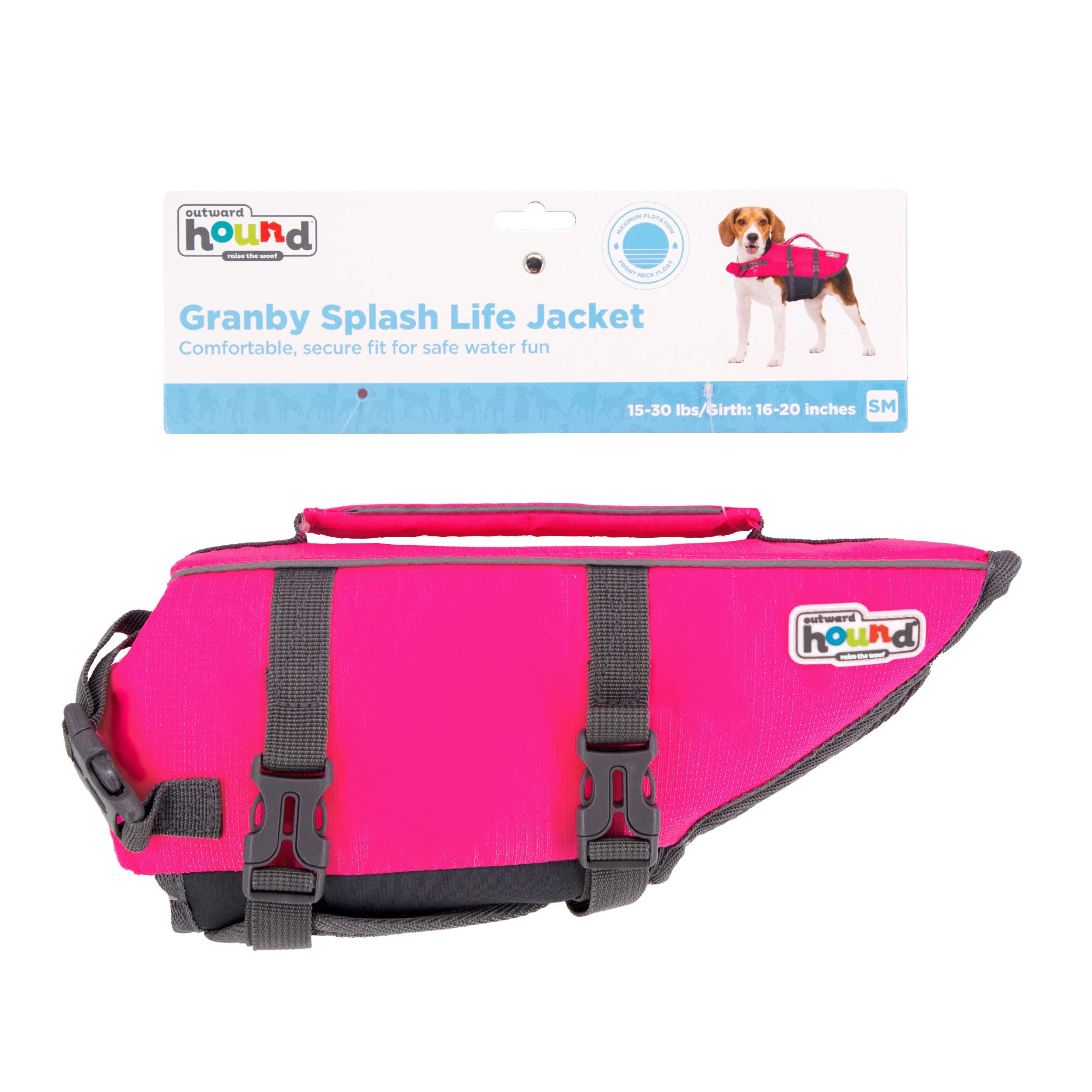 Foto 8 pulgar | Chaleco Salvavidas Para Perros Outward Hound Granby Splash Rosa Talla S - Venta Internacional.