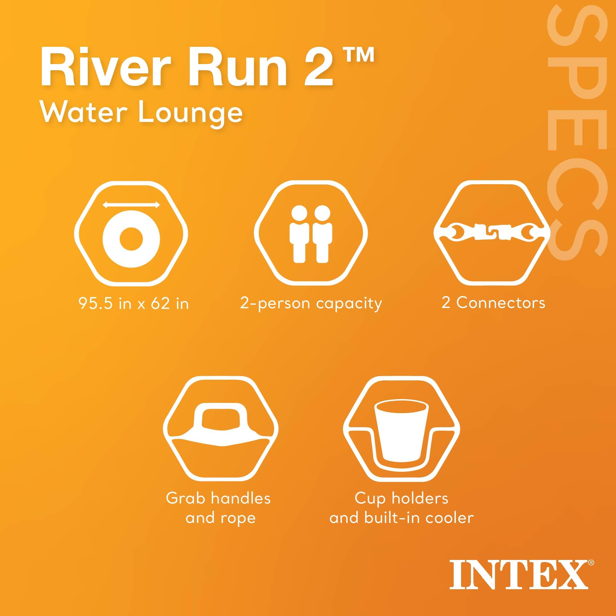 Foto 4 pulgar | Float Intex River Run Ii Para Adultos Con Respaldo - Venta Internacional.