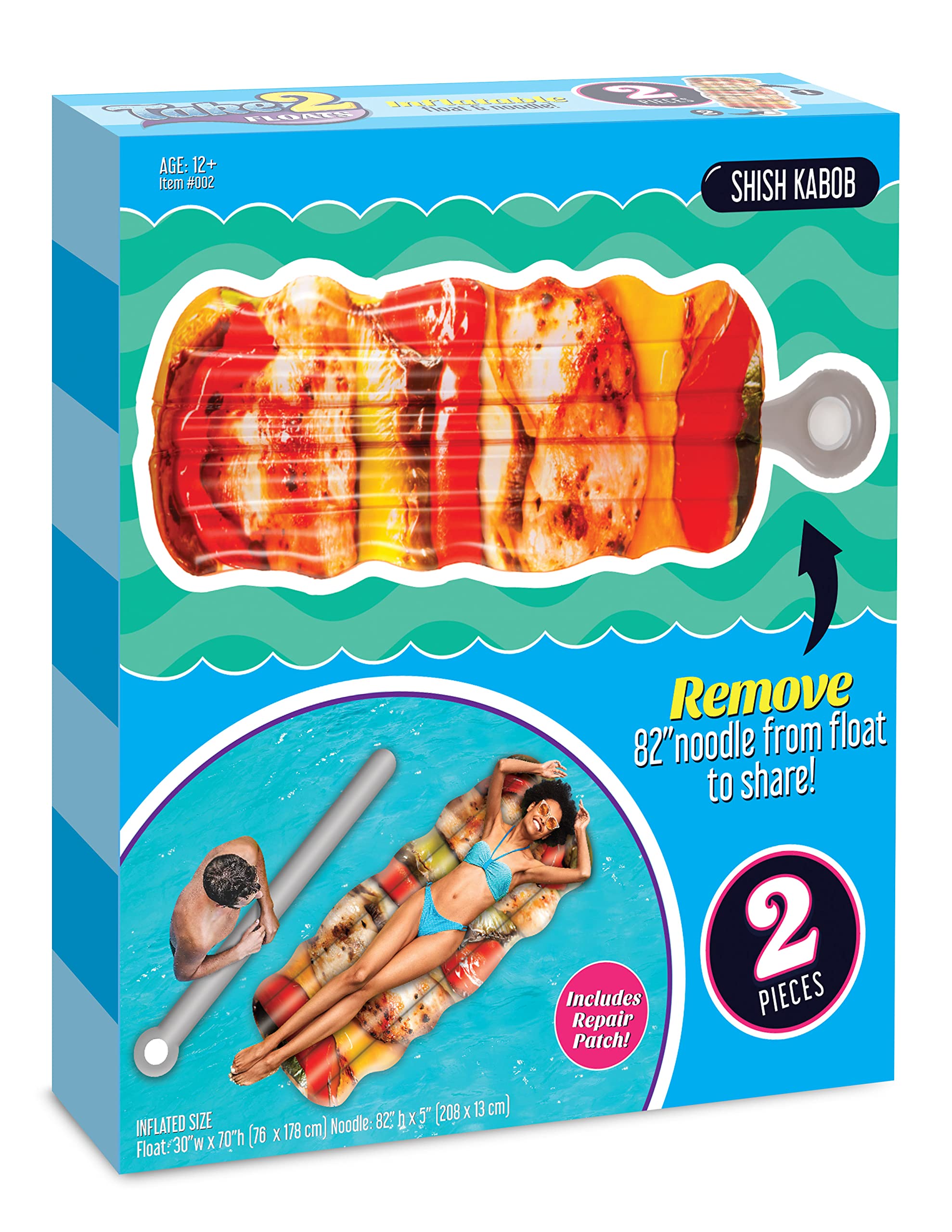 Foto 2 pulgar | Kebab De Pollo Mighty Mojo Con Forma De Tubo Flotante Para Piscina Con Fideos - Venta Internacional.