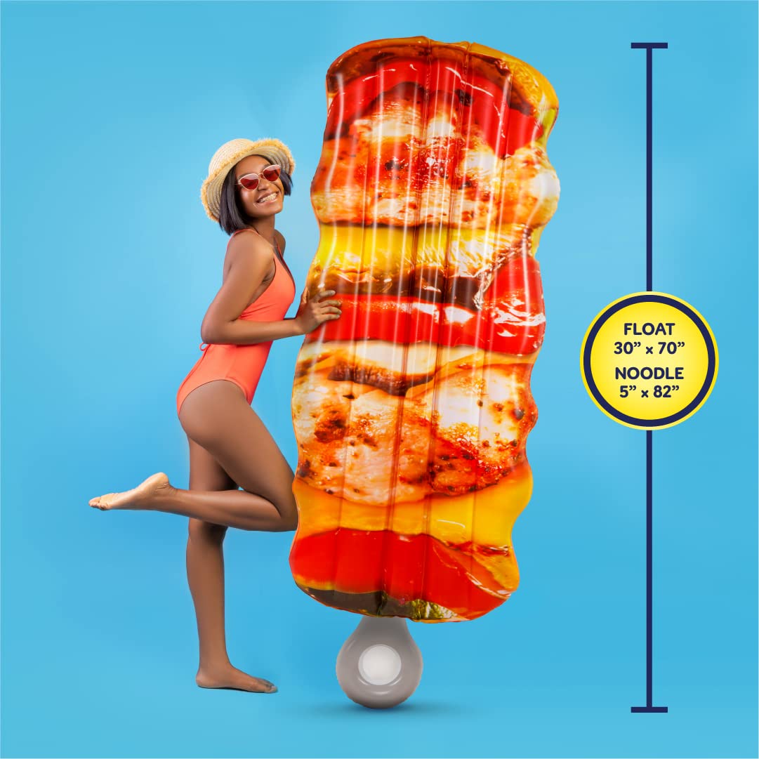 Foto 7 pulgar | Kebab De Pollo Mighty Mojo Con Forma De Tubo Flotante Para Piscina Con Fideos - Venta Internacional.