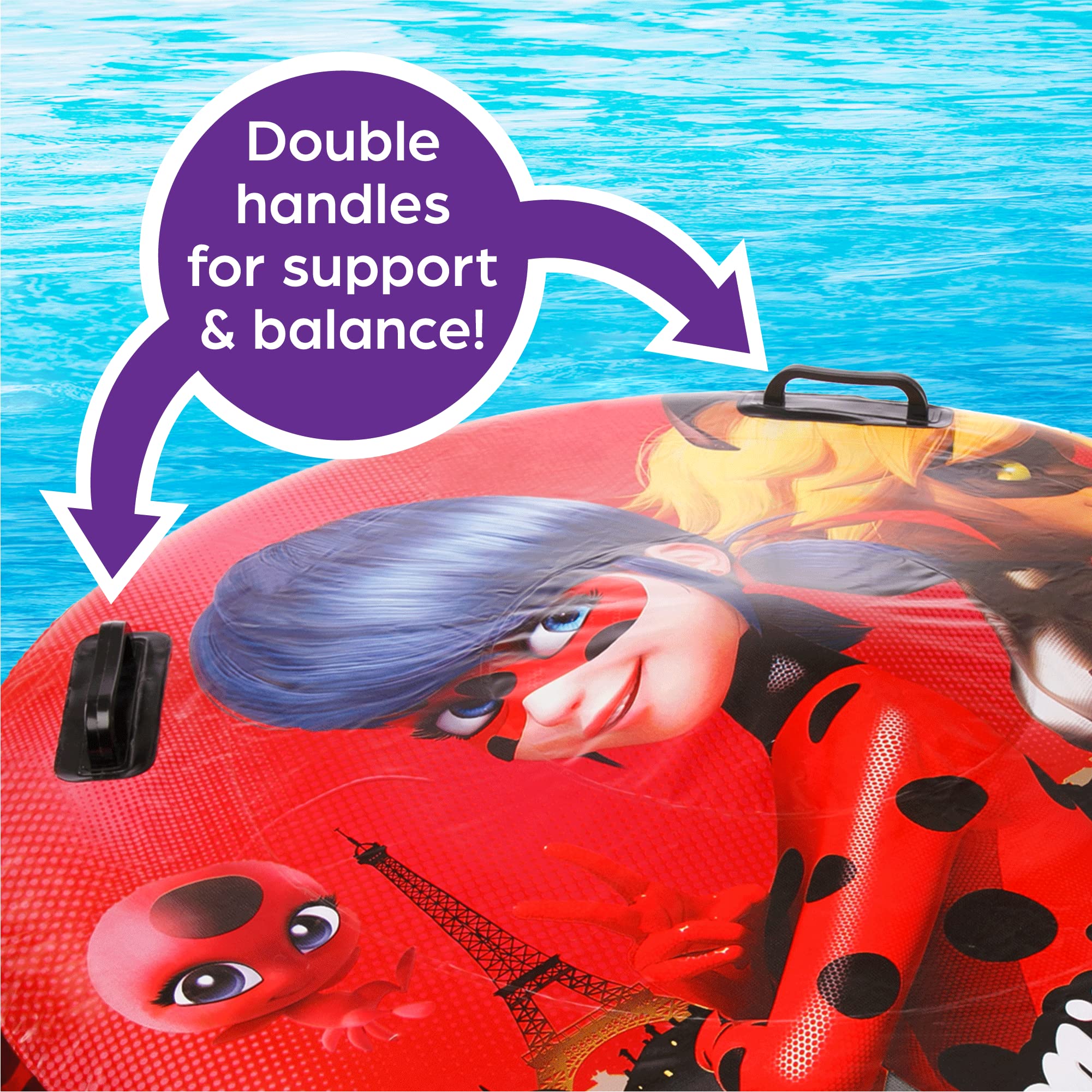 Foto 6 | Piscina Flotante Mighty Mojo Miraculous Ladybug & Cat Noir Para Niños - Venta Internacional.