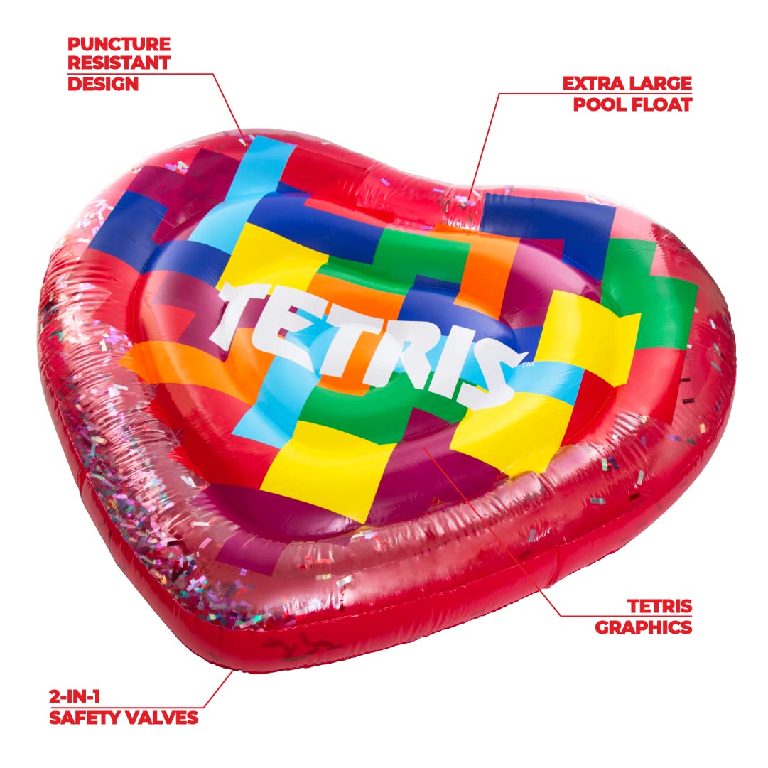 Foto 5 | Piscina Flotante Mighty Mojo Tetris Inflable Grande Para 2 Personas - Venta Internacional.