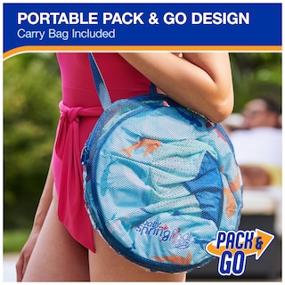 Foto 5 | Flota Para Piscina Swimways Para Bebés Con Canopy Shark - Venta Internacional.