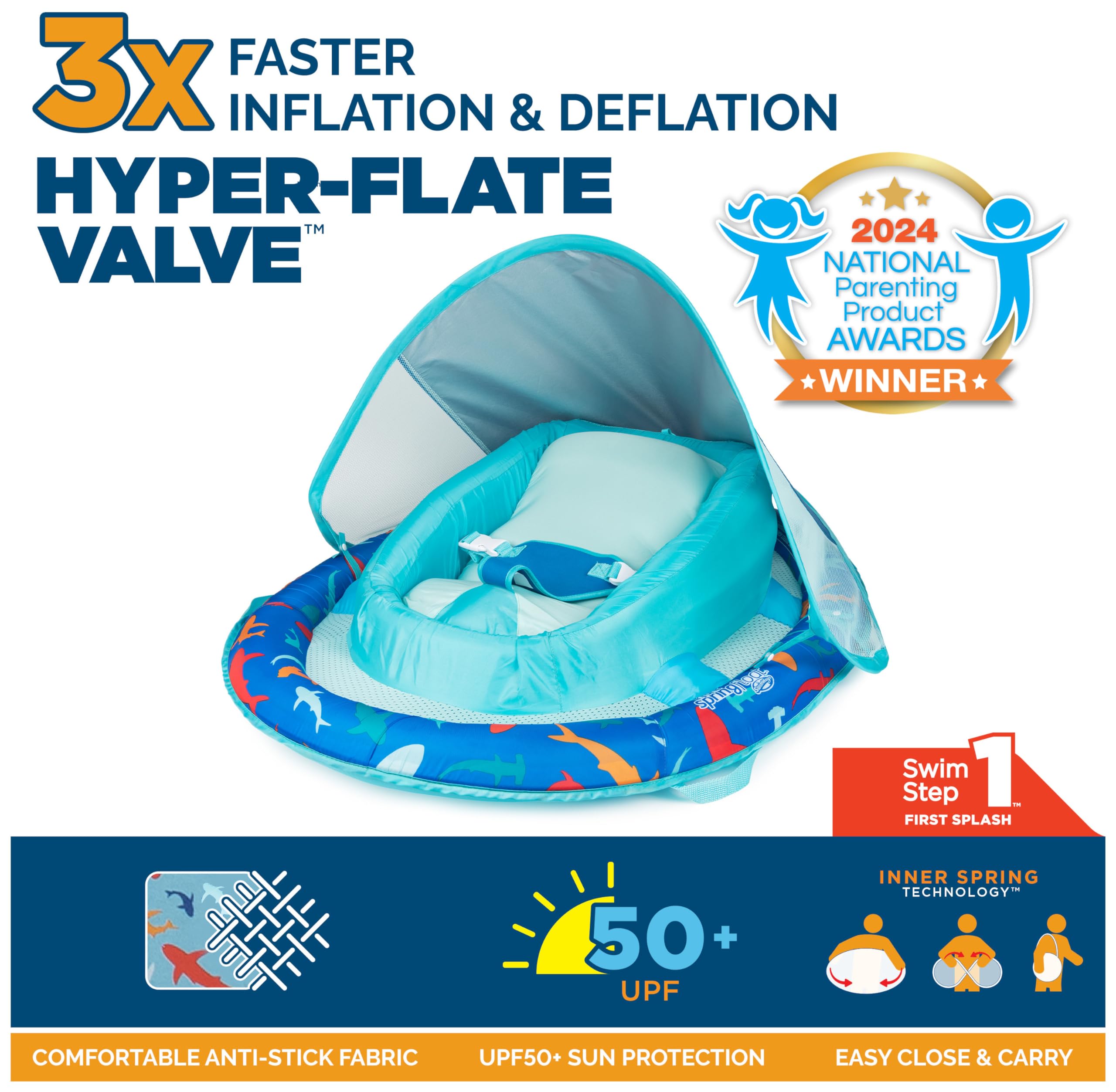 Foto 3 pulgar | Flotador Inflable de Primavera Para Bebés SwimWays - Venta Internacional