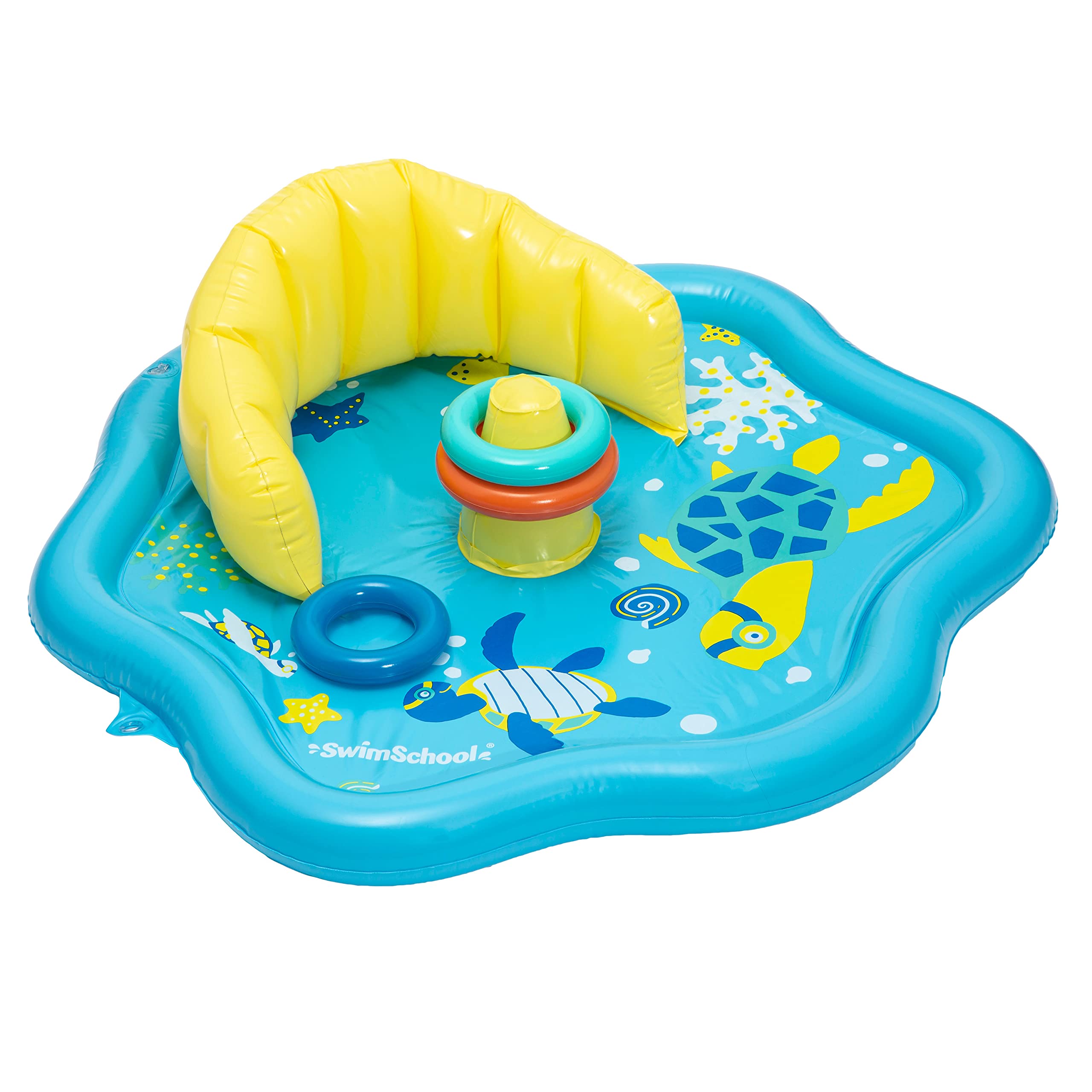 Foto 5 pulgar | Alfombra Inflable Para Jugar A La Piscina, Swimschool, Baby Splash, Seafoam - Venta Internacional.