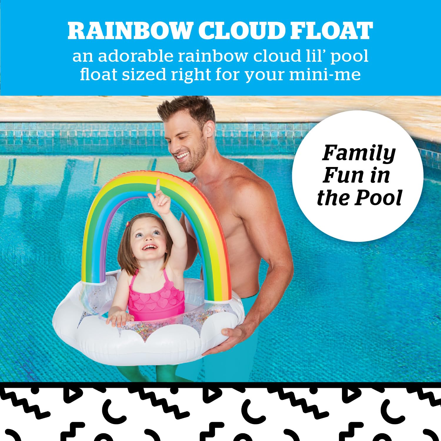 Foto 2 | Pool Float Bigmouth Inc Lil' Water Para Bebés De 1 A 3 Años - Venta Internacional.