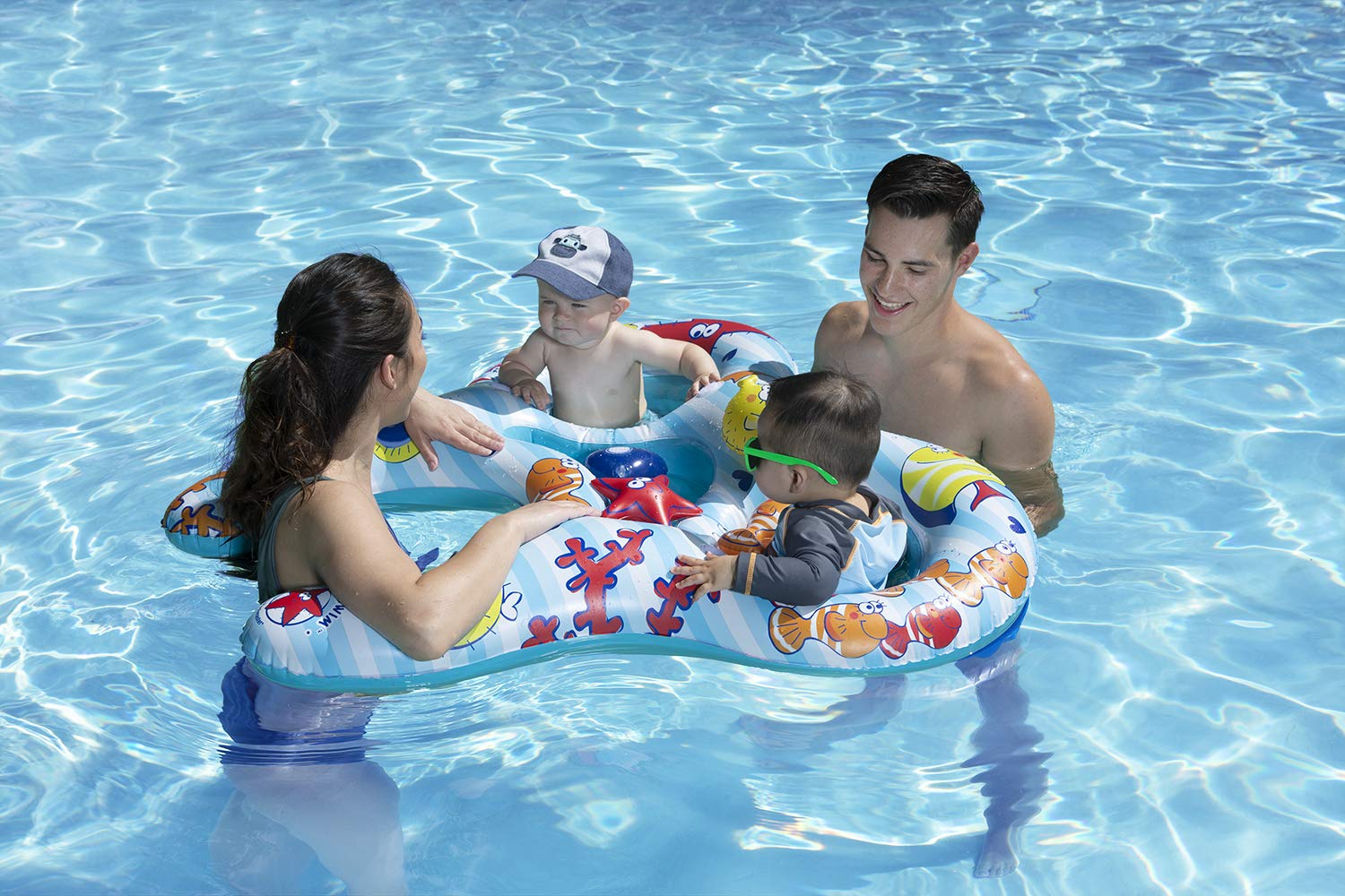 Foto 5 pulgar | Piscina Baby Rider Poolmaster Mommy & Us 2 Child - Venta Internacional.