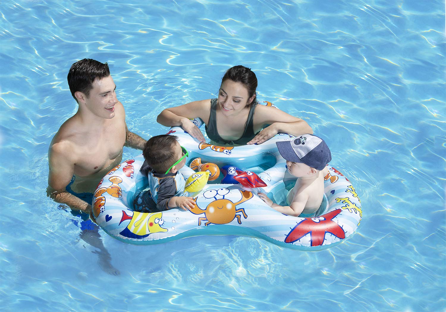 Foto 7 pulgar | Piscina Baby Rider Poolmaster Mommy & Us 2 Child - Venta Internacional.