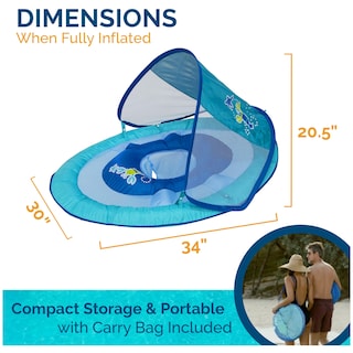 Foto 4 | Baby Spring Float Swimways Con Toldo Upf50+, Langosta Azul - Venta Internacional.