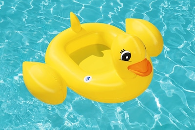 Foto 2 | Bote Hinchable Bestway Funspeakers Duck Baby Boat Amarillo - Venta Internacional.