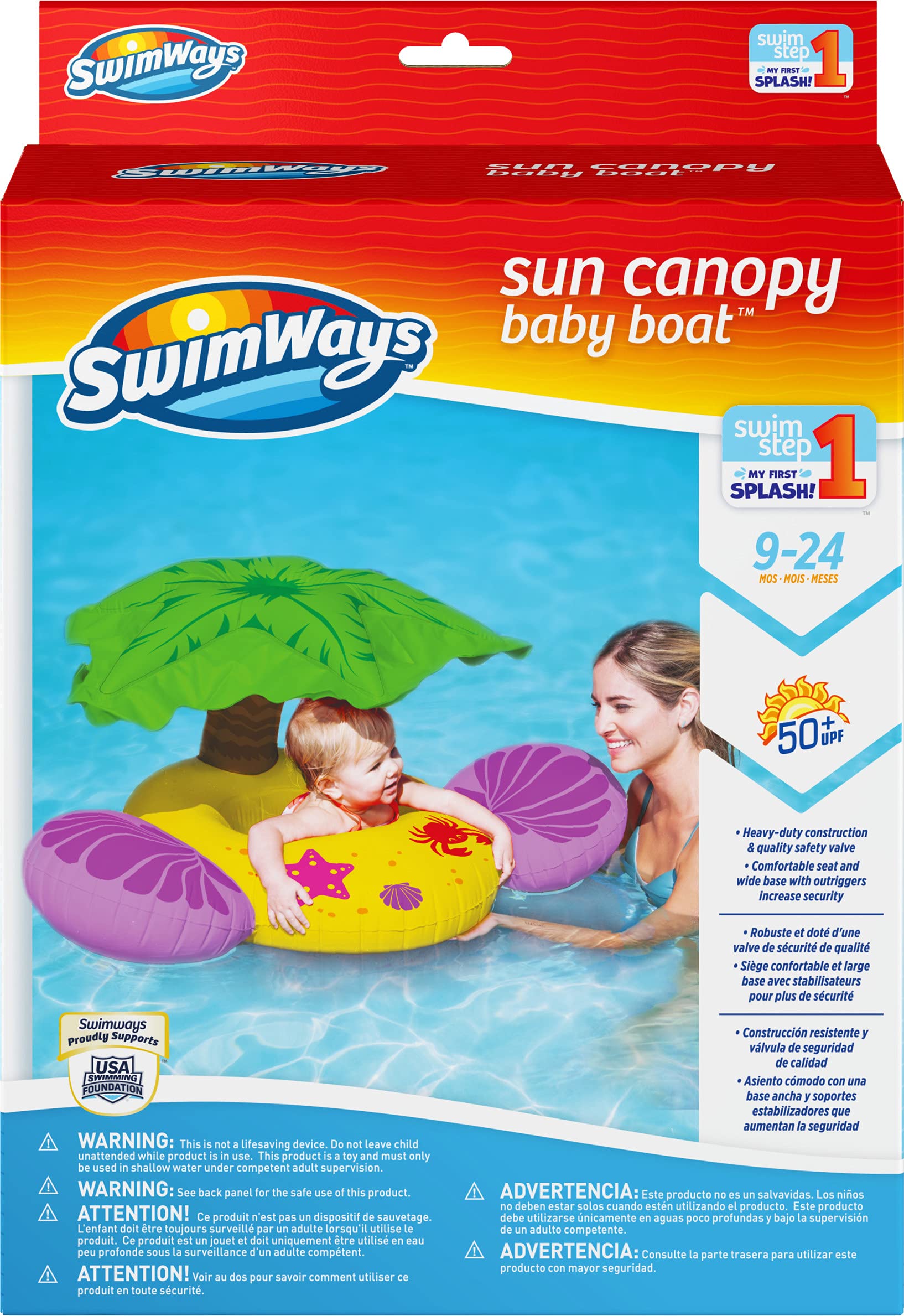 Foto 3 pulgar | Baby Boat Swimways Sun Canopy Island Con Dimensiones De 79 X 86 X 53 Cm - Venta Internacional.