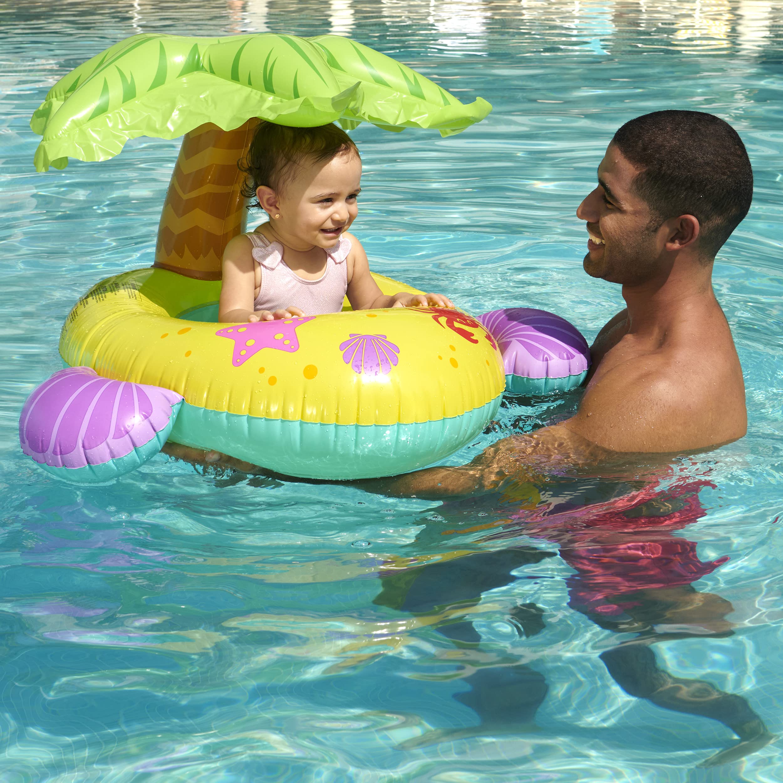 Foto 5 pulgar | Baby Boat Swimways Sun Canopy Island Con Dimensiones De 79 X 86 X 53 Cm - Venta Internacional.