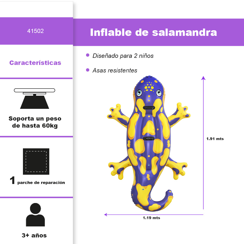 Foto 3 pulgar | Inflable Salvavidas Montable Infantil Bestway Salamandra