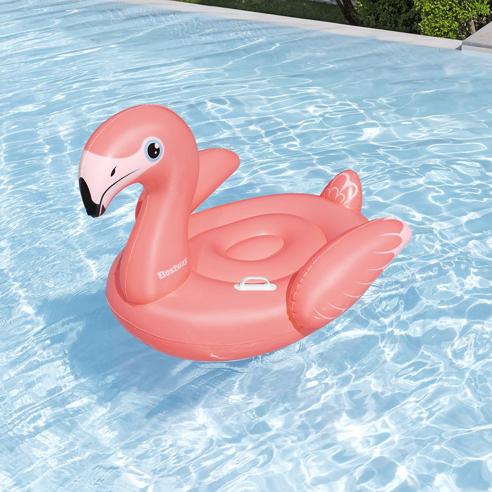 Foto 6 pulgar | Inflable Salvavidas Montable Infantil Bestway Flamingo 1.38mts
