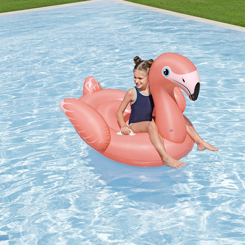 Foto 7 pulgar | Inflable Salvavidas Montable Infantil Bestway Flamingo 1.38mts