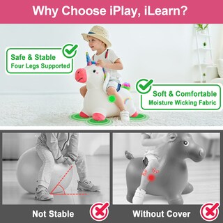 Foto 3 | Bouncy Horse Iplay Ilearn Bouncy Pals Unicorn Para Niña De Más De 18 Millones - Venta Internacional.