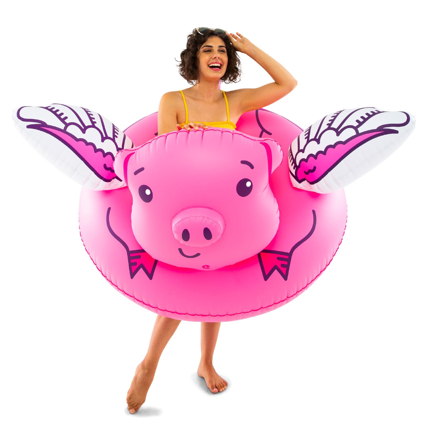 Foto 1 | Pool Float Bigmouth Inc. Flying Pig, Inflable De 1,5 M De Ancho - Venta Internacional.