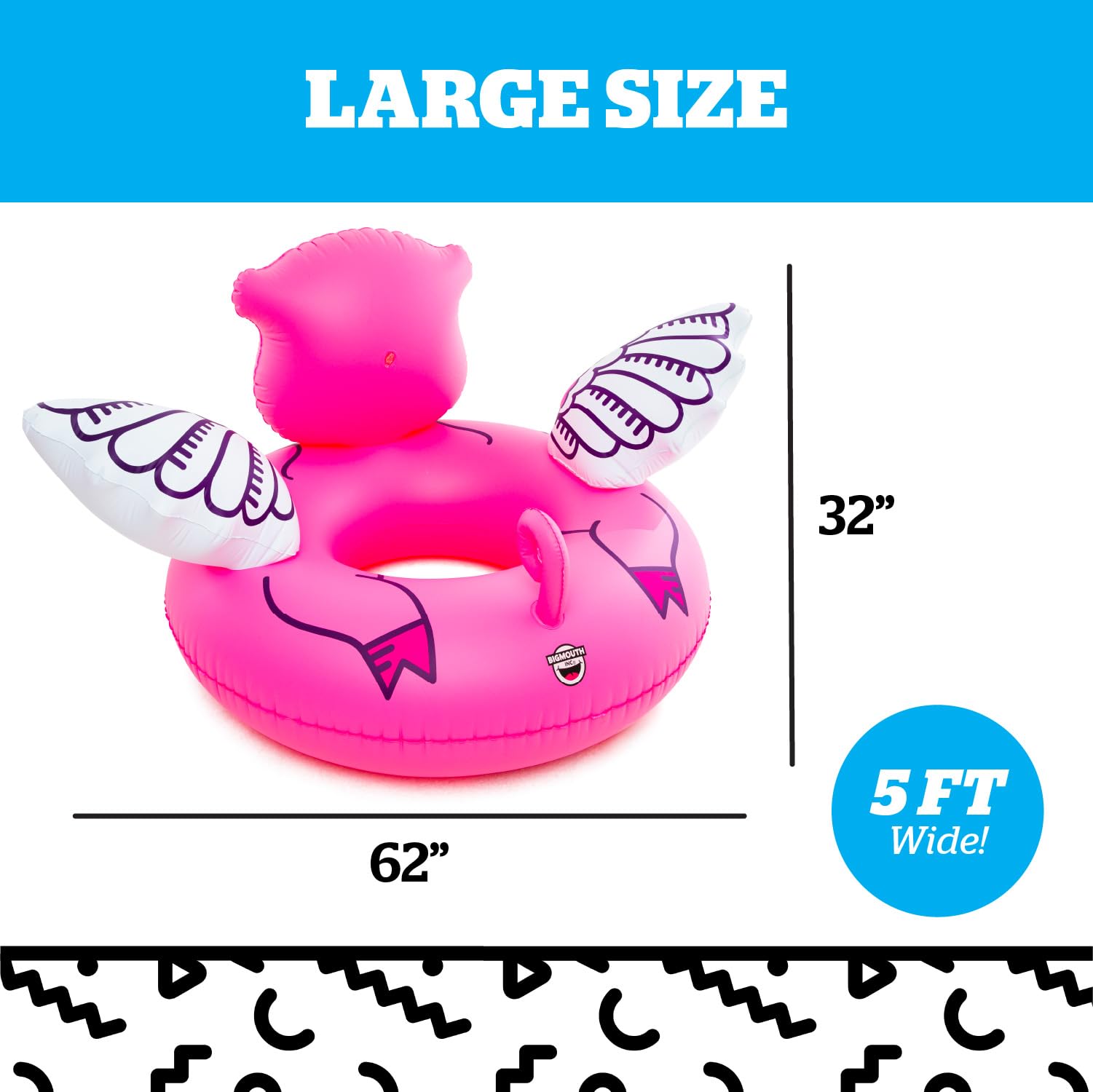 Foto 3 | Pool Float Bigmouth Inc. Flying Pig, Inflable De 1,5 M De Ancho - Venta Internacional.