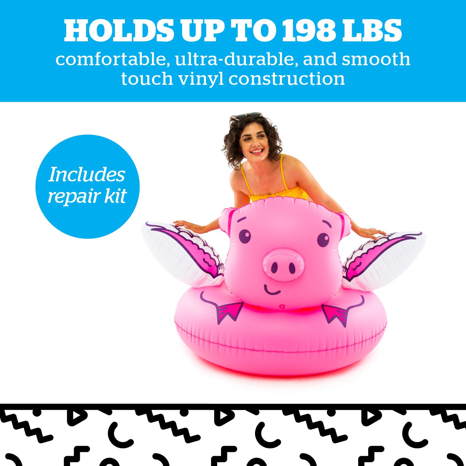Foto 4 | Pool Float Bigmouth Inc. Flying Pig, Inflable De 1,5 M De Ancho - Venta Internacional.