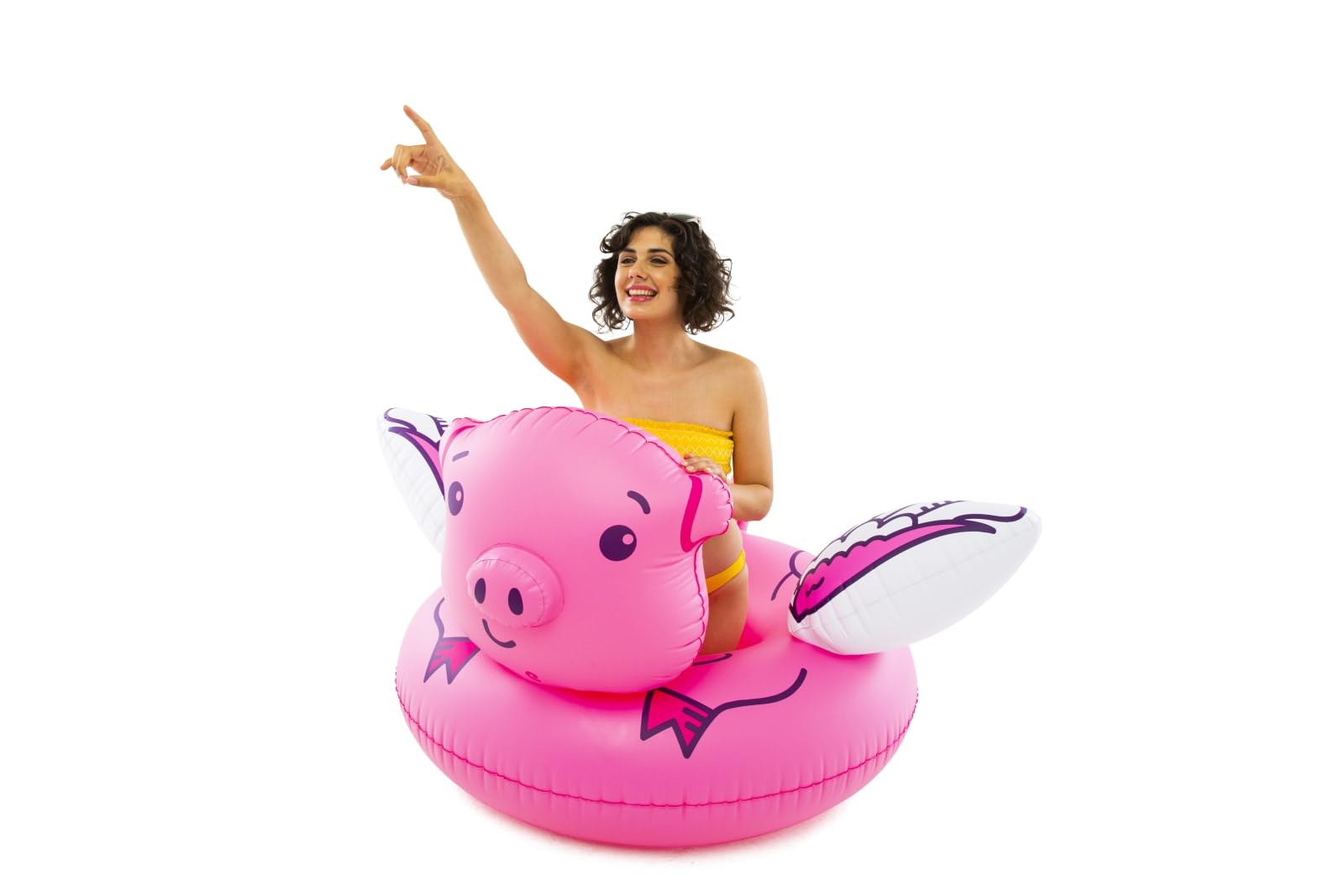 Foto 8 pulgar | Pool Float Bigmouth Inc. Flying Pig, Inflable De 1,5 M De Ancho - Venta Internacional.