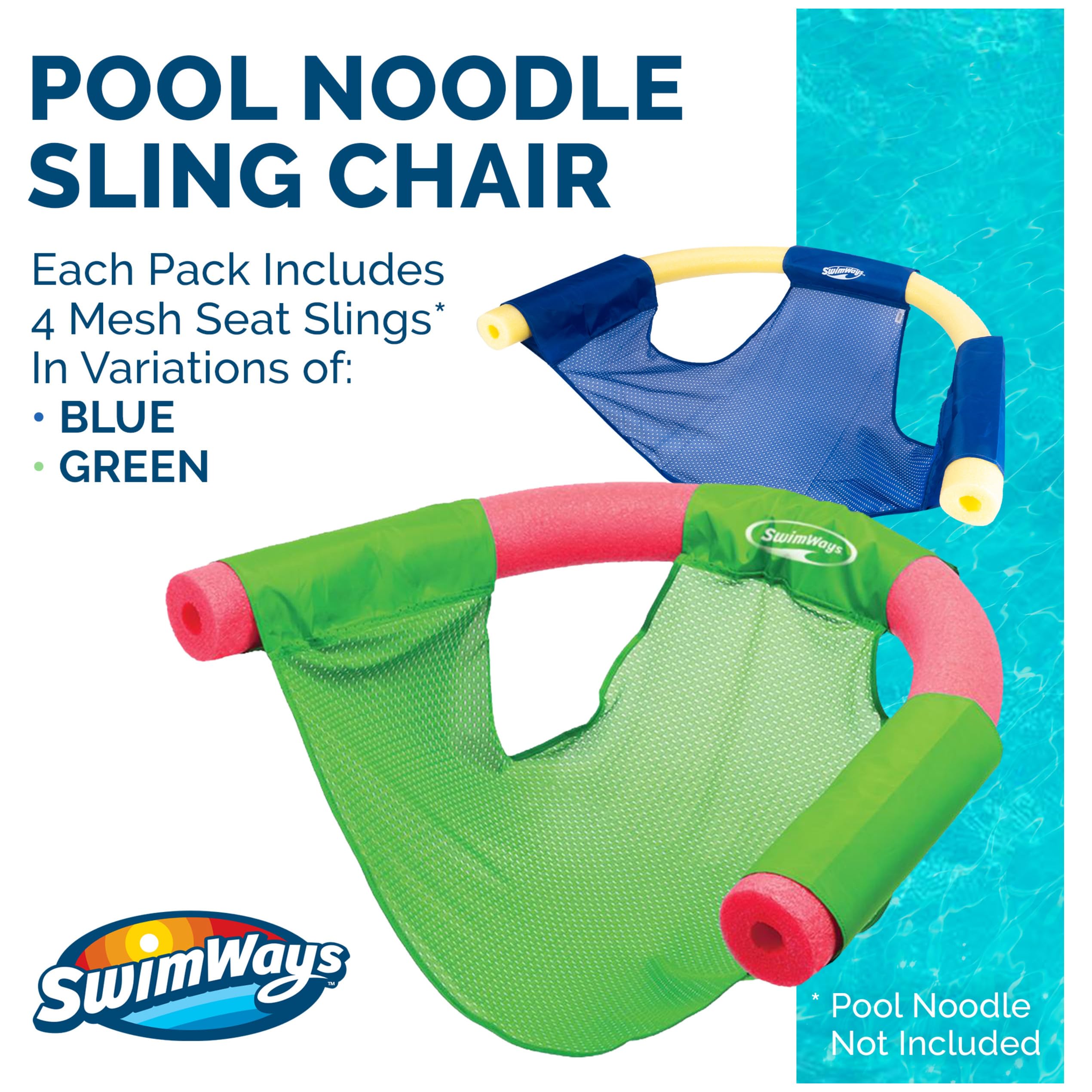 Foto 3 pulgar | Silla De Piscina Flotante Con Eslingas Para Fideos Swimways (paquete De 4) - Venta Internacional.