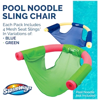 Foto 2 | Silla De Piscina Flotante Con Eslingas Para Fideos Swimways (paquete De 4) - Venta Internacional.