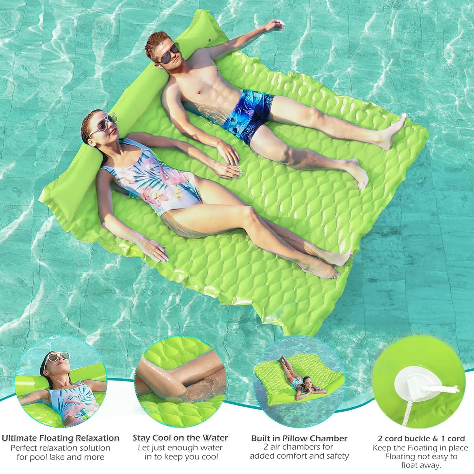 Foto 6 pulgar | Alfombra Flotante Inflable Jasonwell para Piscina y Lago - Venta Internacional