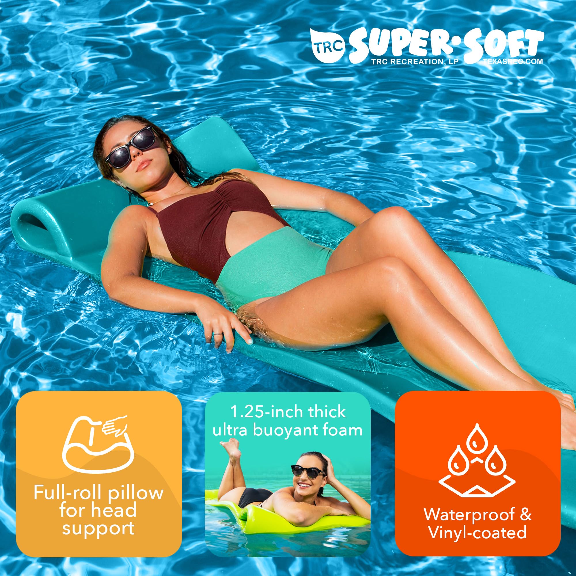 Foto 7 pulgar | Tumbona Flotante Para Piscina Trc Recreation Splash Para Adultos - Venta Internacional.