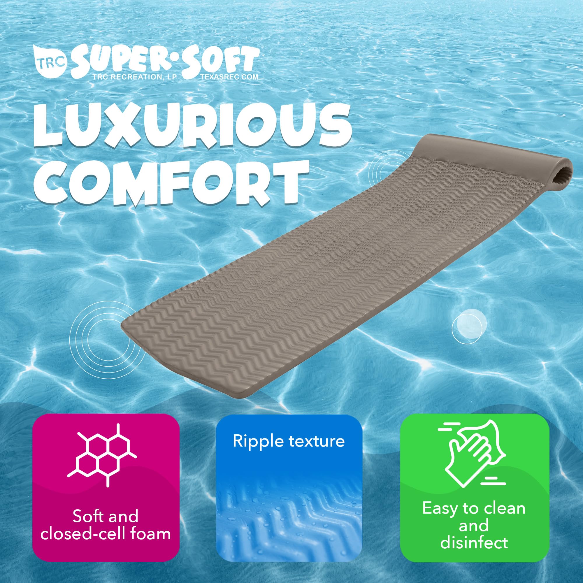 Foto 4 pulgar | Colchoneta Flotante Para Piscina Trc Recreation Serenity Para Adultos - Venta Internacional.