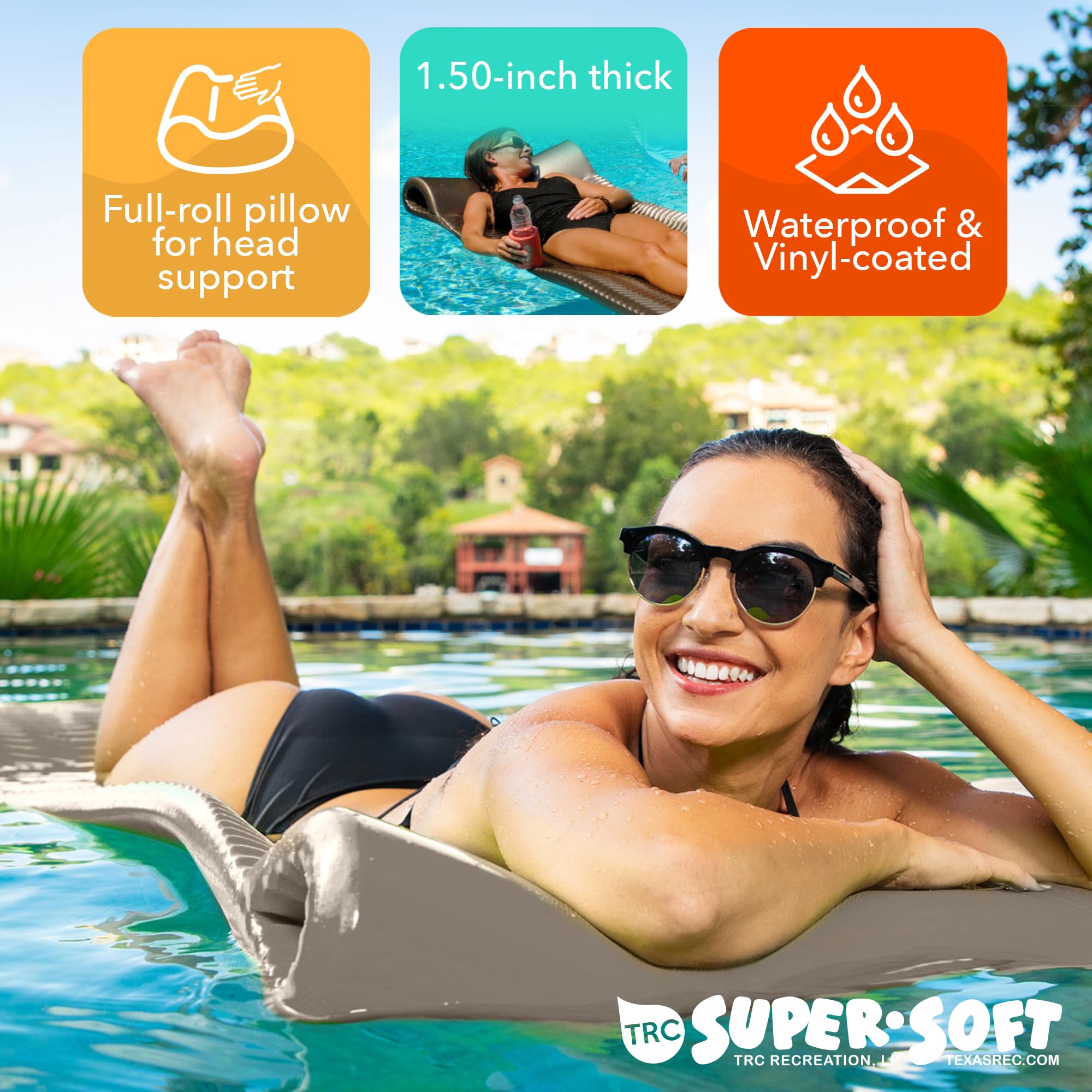 Foto 7 pulgar | Colchoneta Flotante Para Piscina Trc Recreation Serenity Para Adultos - Venta Internacional.