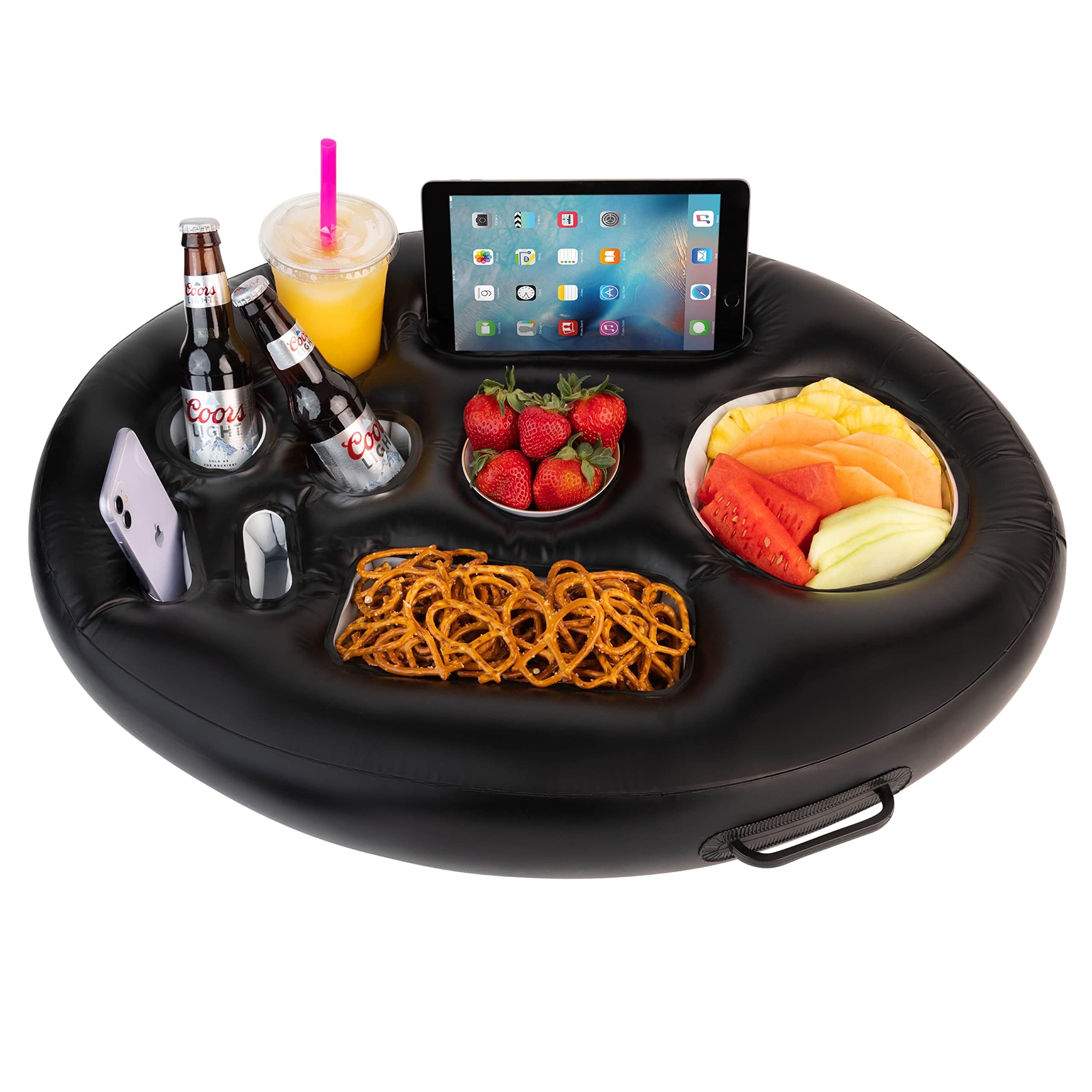 Foto 2 pulgar | Soporte Inflable Flotante Para Bebidas Zone Tech Para Piscina O Jacuzzi - Venta Internacional.