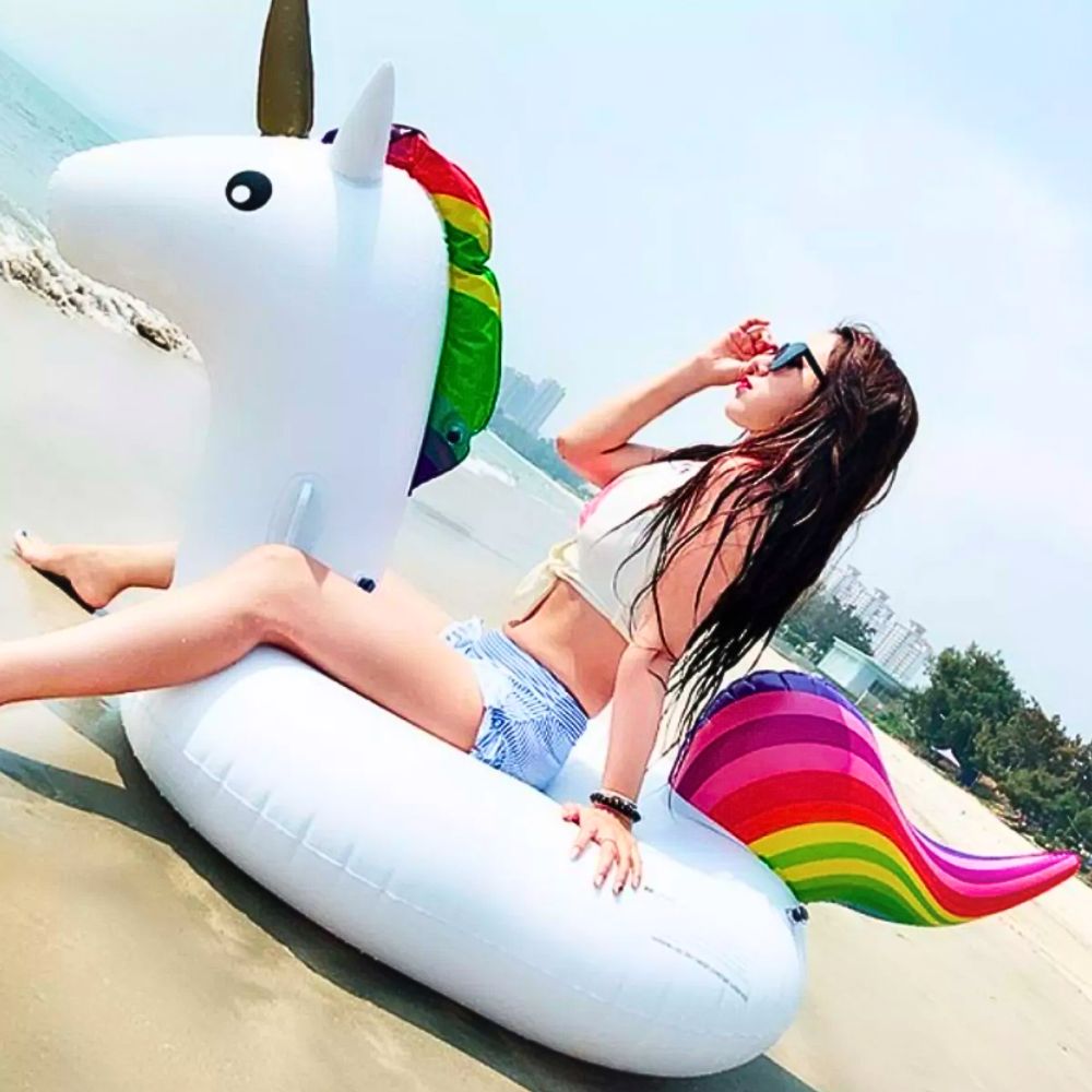 Foto 2 | Inflable Con Asiento Para Unicornio Para Niño, Adulto Inflable Unicornio.
