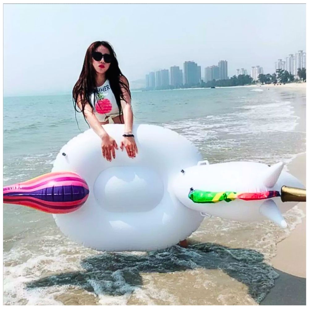 Foto 3 | Inflable Con Asiento Para Unicornio Para Niño, Adulto Inflable Unicornio.