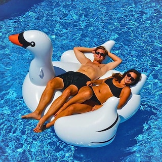 Foto 3 | Inflable Con Asiento Con Forma De Cisne Blanco