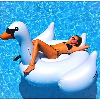 Foto 5 | Inflable Con Asiento Con Forma De Cisne Blanco