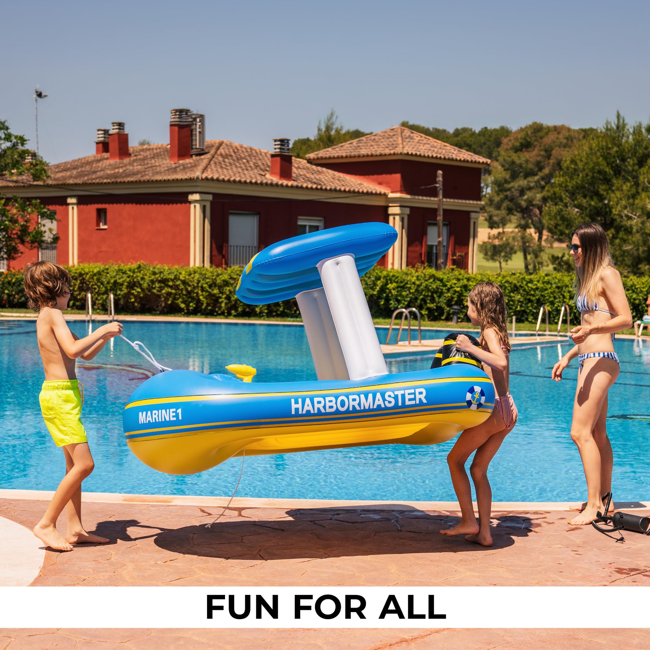 Foto 6 pulgar | Bote Patrullero Inflable, Piscina, Zona Flotante, Tech Harbor Master - Venta Internacional.