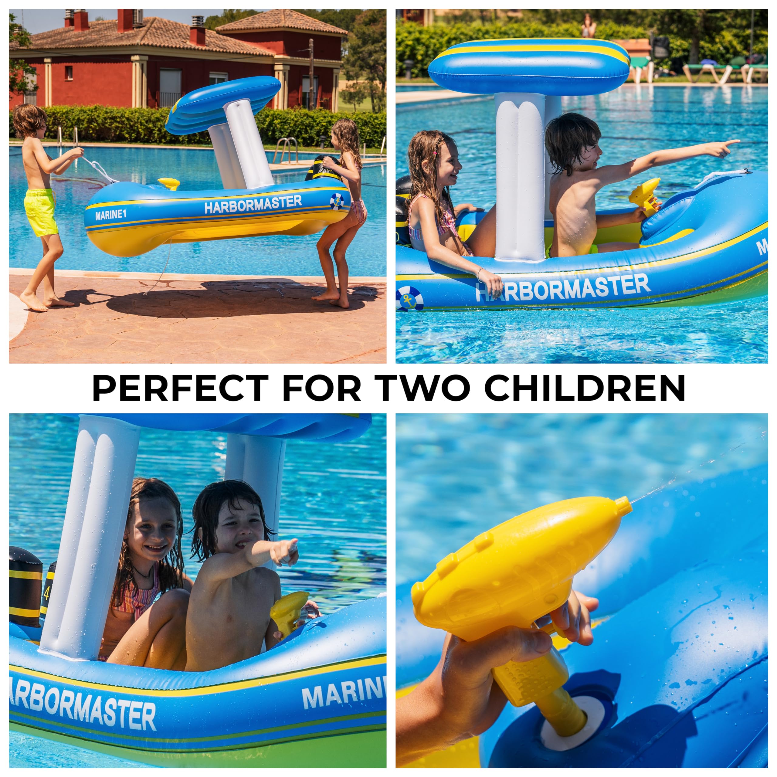 Foto 7 pulgar | Bote Patrullero Inflable, Piscina, Zona Flotante, Tech Harbor Master - Venta Internacional.