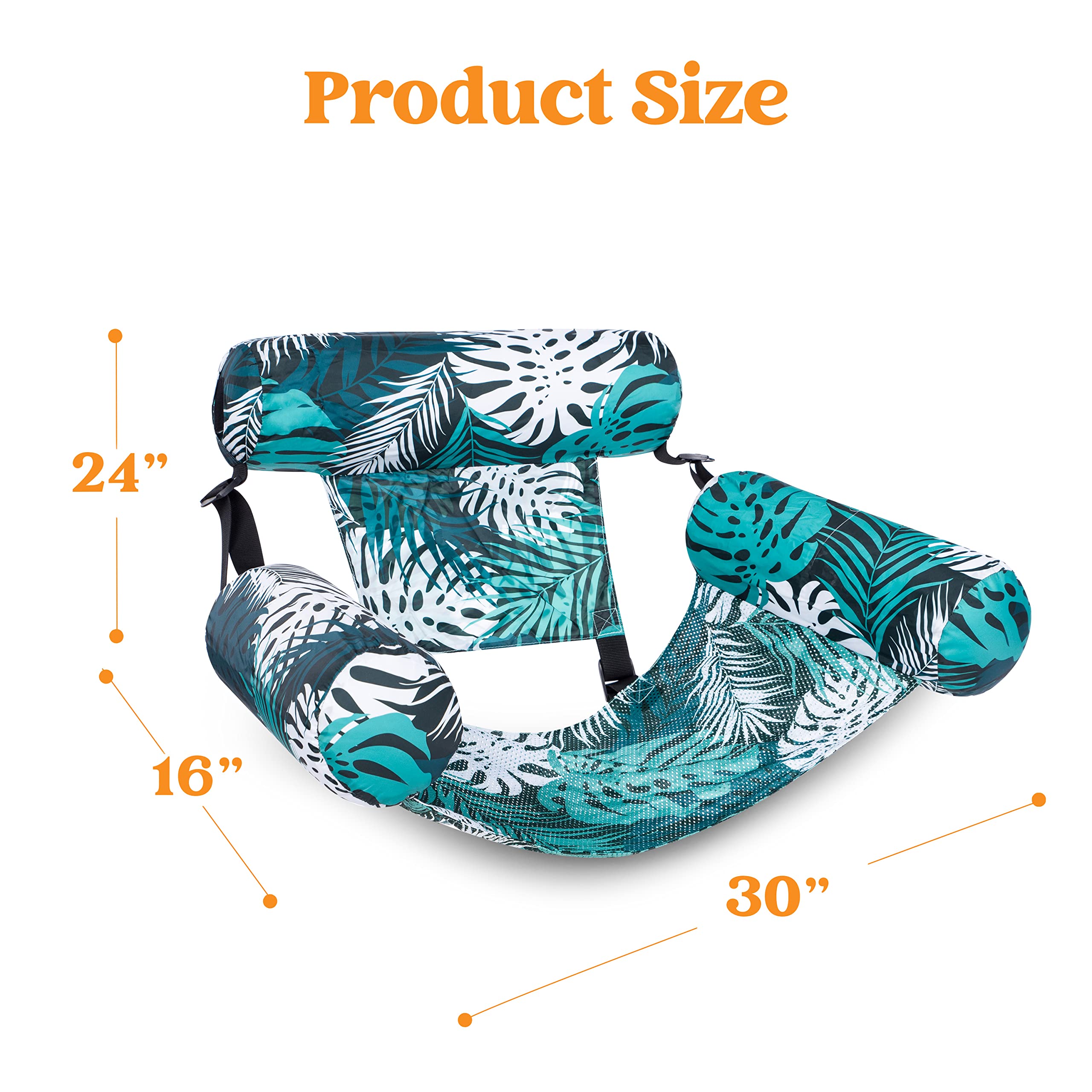 Foto 5 | Sillas Flotantes Para Piscina Sloosh Inflables 2 Piezas- Venta Internacional