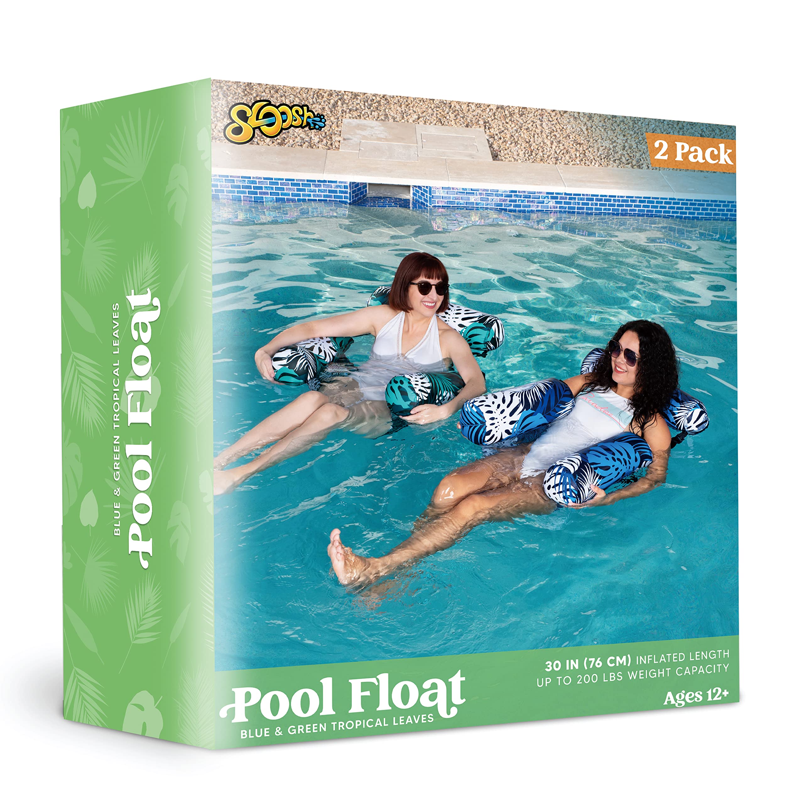 Foto 7 | Sillas Flotantes Para Piscina Sloosh Inflables 2 Piezas- Venta Internacional