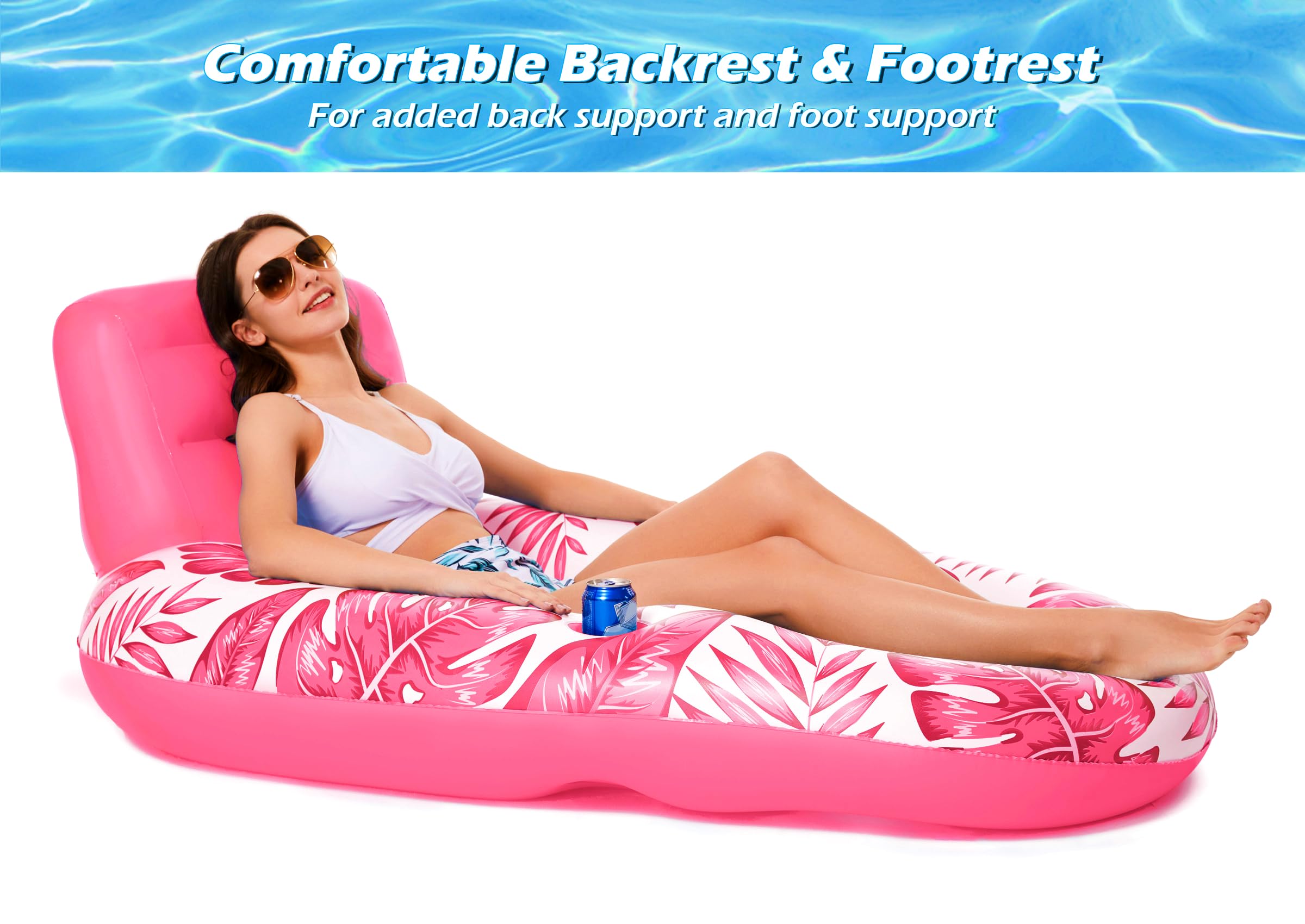 Foto 3 pulgar | Flotador Inflable Jasonwell Rosa para Piscina - Venta Internacional
