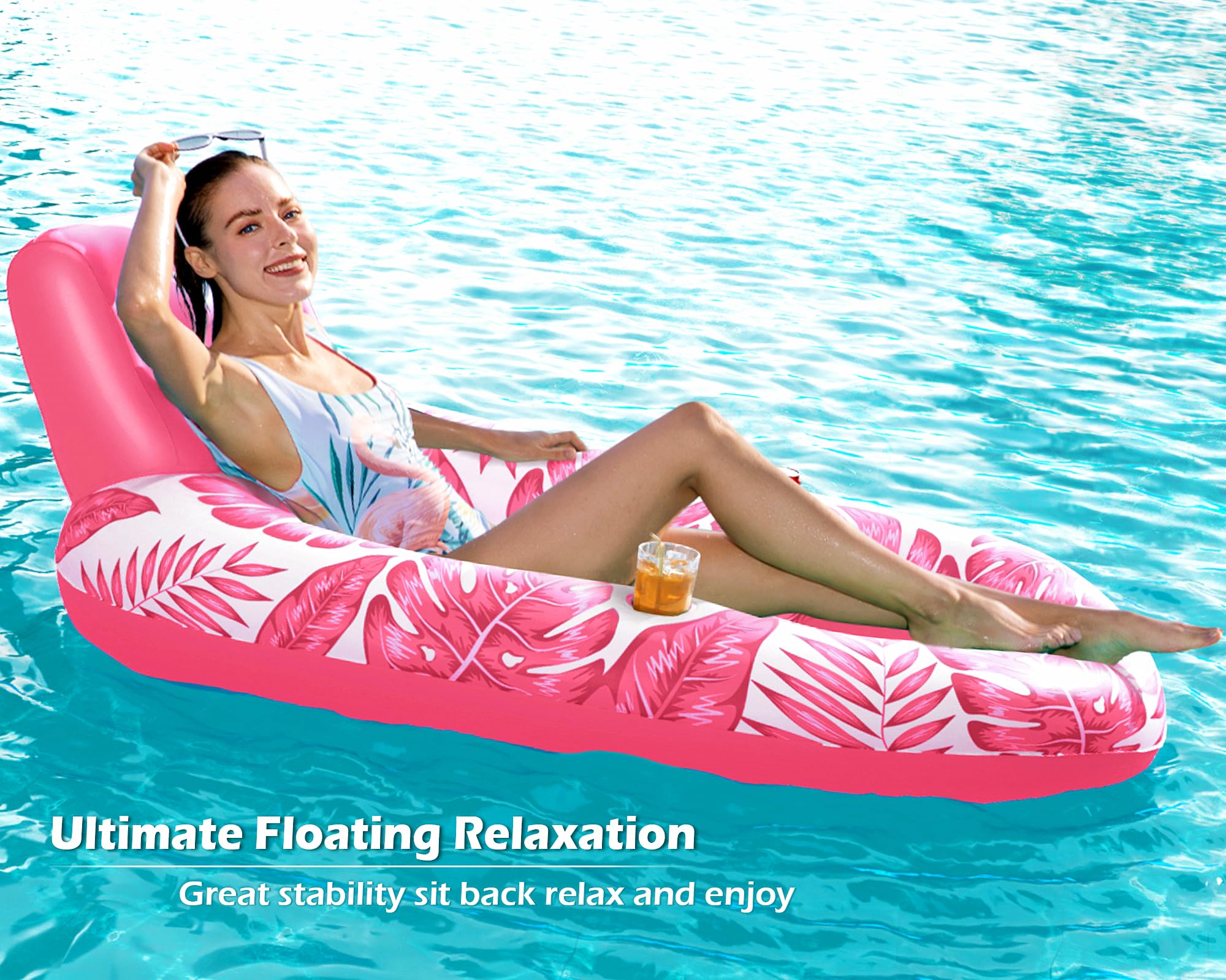 Foto 6 | Flotador Inflable Jasonwell Rosa para Piscina - Venta Internacional
