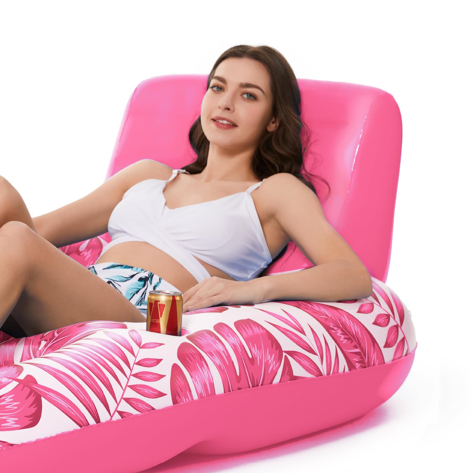 Foto 8 pulgar | Flotador Inflable Jasonwell Rosa para Piscina - Venta Internacional